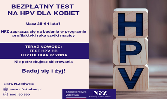 Plakat - Program profilaktyki szyjnik macicy - zmiany od 01.07.2025